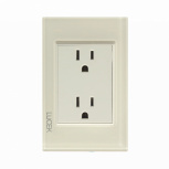 Lucek Tomacorriente BP06-KH, 2 Enchufes, 127V, 16A, Marfil