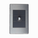 Lucek Placa para Pared BP18-M/A, 1 Puerto, 1 Pieza, Plata