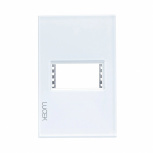Lucek Placa de Pared PP010-KB, 1 Puerto, Blanco