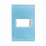 Lucek Placa de Pared PP010-KC, 1 Puerto, Azul Cielo