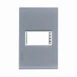Lucek Placa de Pared PP010-KG, 1 Puerto, Gris