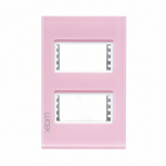 Lucek Placa de Pared PP010-KP, 1 Puerto, Rosa