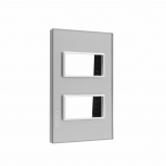 Lucek Placa de Pared PP020-CDM, 2 Puertos, Marfil