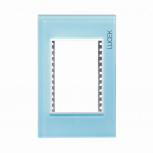 Lucek Placa de Pared PP030-KC, 3 Puertos, Azul Cielo