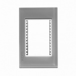 Lucek Placa de Pared PP030-KG, 3 Puertos, Gris