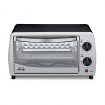 Lucky Horno Eléctrico Tostador Küki, 800W, 250 °C máx, Negro/Plata