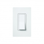 Lutron Apagador Convencional CA3PSWHS, 3 Hilos, 15A, Blanco