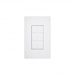 Lutron Caja para Pared CA6PFWH, 6 Puertos, 1 Pieza, Blanco