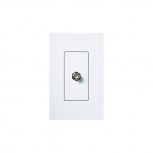 Lutron Adaptador de Pared para Cable Coaxial CACJWH, Blanco