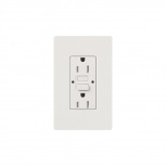 Lutron Tomacorriente CAR-15-GFST-WH-S, 2 Enchufes, 125V, 15A, Blanco