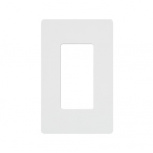 Lutron Placa para Pared CW1WH, 1 Puerto, 1 Pieza, Blanco