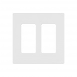 Lutron Tapa para Pared, 2 Puertos, Blanco