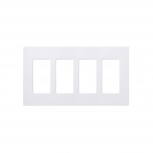 Lutron Tapa para Pared 4 Puertos, Blanco