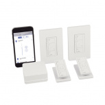 Lutron Interruptor de Luz Inteligente PBDGPKG2W, 3 Botones, Wi-Fi, Blanco
