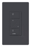 Lutron Interruptor de Luz Inteligente con Atenuador PD6WCLBL, Inalámbrico, 3 Botones, Negro