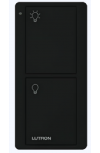 Lutron Interruptor de Luz Inteligente PJ22BGBLL01, 2 Botones, RF, Negro