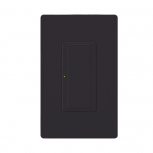 Lutron Interruptor de Luz Inteligente RRD8ANSBL, 1 Botones, Wi-Fi, Negro