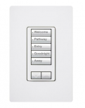 Lutron Pulsador de Botón RRDW5BRLWH, 5 Botones, RF, Blanco