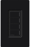 Lutron Teclado Inteligente Seetouch RRST-W4B-MN, Inalámbrico, Negro
