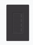 Lutron Interruptor de Luz Inteligente RRSTHN4BMN, 4 Botones, RadioRA3, Negro