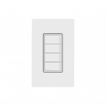Lutron Interruptor RRSTHN4BWH, Botones, 4 Módulos, Blanco