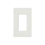 Lutron Placa de Pared para Tomacorriente, 1 Puerto, Blanco