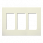 Lutron Placa para Pared SC3BI, 3 Puertos, 1 Pieza, Beige