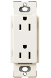 Lutron Tomacorriente SC3PSBIL, 2 Enchufes, 125V, 15A, Marfil