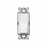 Lutron, Interruptor Claro, 3 Hilos, 15A, Color Blanco