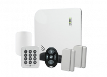 M2m Services Kit Sistema de Alarma ALULA, Inalámbrico, 96 Zonas de Alarma, 1 Sensor de Movimiento, 2 Sensores Puerta/Ventana, con Panel de Control