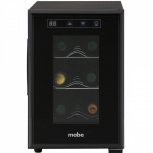 Mabe Enfriador de Vinos MW6XDBB, con 1 Zona de Temperatura, 3 Estantes, 6 Botellas, 120V, Negro