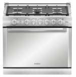 Mabe Estufa XOC80790CT3, 6 Quemadores, Plata