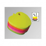 Janel Notas Adhesivas en Forma de Manzana, 400 Hojas, 5 Colores