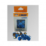 Mae Tachuela PVC, Paquete de 100 Piezas, Azul
