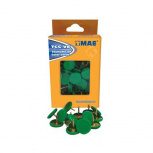 Mae Tachuela PVC, Paquete de 100 Piezas, Verde