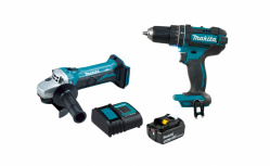 Makita Rotomartillo de Batería DLX2401ST, Inalámbrico, Reversible, 18V 