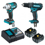 Makita Rotomartillo de Batería DLX2500T, Inalámbrico, Reversible, 18V 