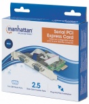 Manhattan Tarjeta PCI Express de Serie, 2 Puertos