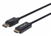 Manhattan Cable DisplayPort 1.1 Macho - HDMI 1.2 Macho, Full HD, 60Hz, 1 Metro, Negro
