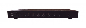 Manhattan Video Splitter HDMI 1.4, 1 Entrada, 8 Puertos HDMI, Negro