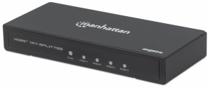 Manhattan Video Splitter HDMI, 4x HDMI, Negro
