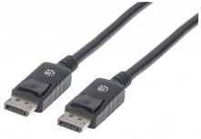 Manhattan Cable DisplayPort 1.2 Macho - DisplayPort 1.2 Macho, 4K, 60Hz, 1 Metro, Negro