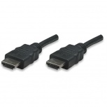 Manhattan Cable HDMI de Alta Velocidad, HDMI Macho - HDMI Macho, 1080p, 3D, 7.5 Metros, Negro