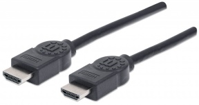 Manhattan Cable HDMI de Alta Velocidad con Canal Ethernet, HDMI Macho - HDMI Macho, 4K, 30Hz, 5 Metros, Negro