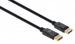 Manhattan Cable 355582 DisplayPort Macho - DisplayPort 1.4 Macho, 3 Metros, Negro
