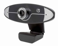 Manhattan Webcam 462013, 1MP, 1280 x 720 Pixeles, USB 2.0, Negro
