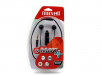 Maxell Audífonos Intrauriculares SMAX+, Alámbrico, Negro