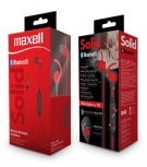 Maxell Audífonos Intrauriculares Solid, Inalámbrico, Bluetooth, Negro/Rojo - Imagen adicional 1