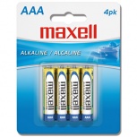 Maxell Pila AAA, 1.5V, 4 Piezas