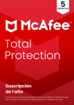 McAfee Total Protection, 5 Dispositivos, 1 Año, Windows/Mac